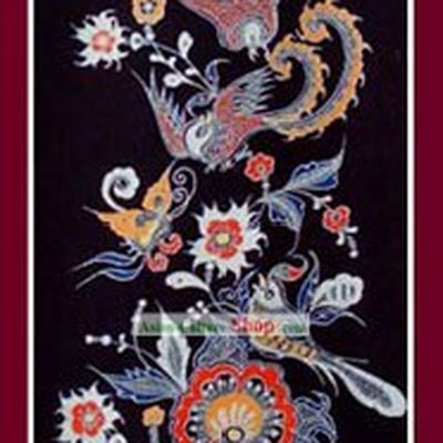 Handmade Batik Hanging by Miao Tribe-Phoneix