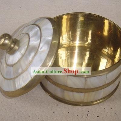 Tibet Shell Copper Feng Shui Jewelry Box