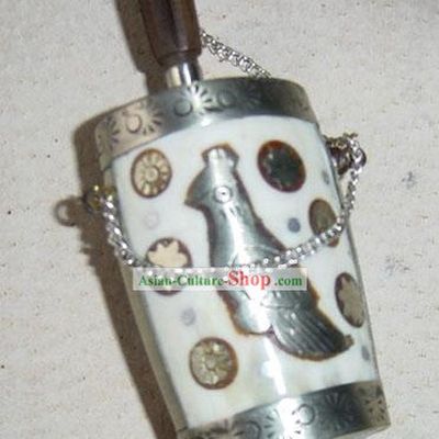 Tibet Silver Blessing Bird Snuff Bottle