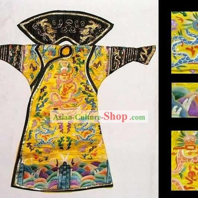 100 Percent Hand Made Embroidery Silk Imperial Robe of Chinese Emperor