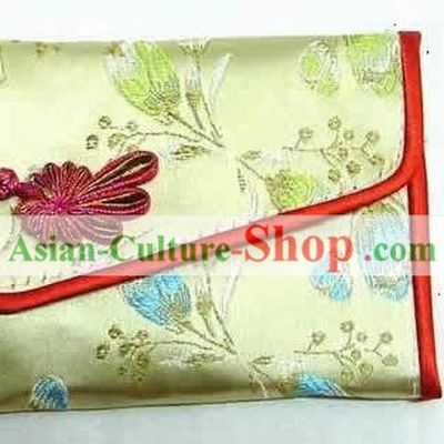 Chinese Classic Golden Flower Purse