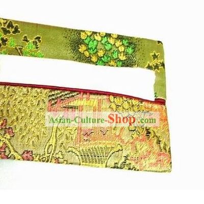 Chinese Suzhou Gardens Brocade Paper Purse