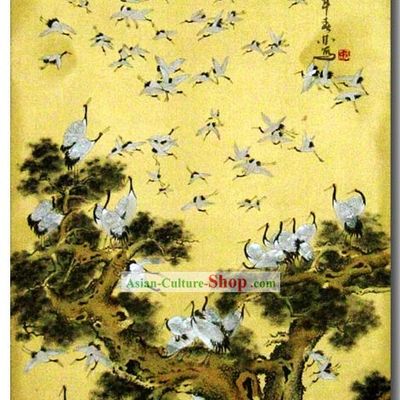 Chinese Classic Traditional Painting-Hundreds of Cranes
