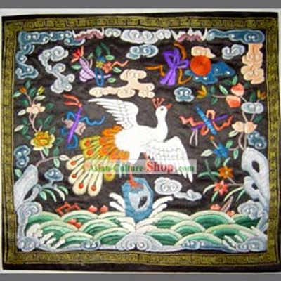 Qing Dynasty Third Grade Civilian Hand Embroidery Flake