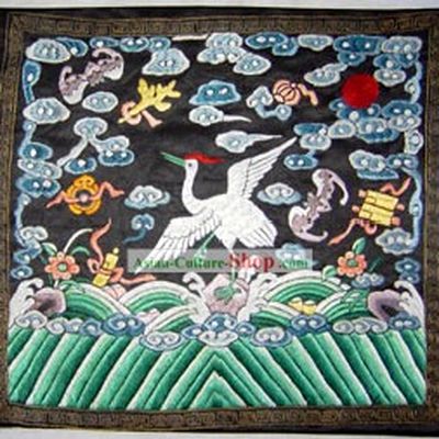 Qing Dynasty Sixth Grade Civilian Hand Embroidery Flake