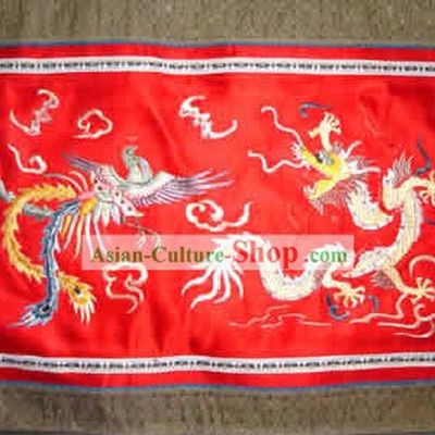 Chinese Hand Made Embroidery Flake-Dragon and Phoenix