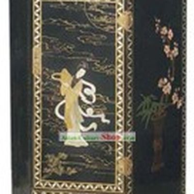 Chinese Palace Lacquer Ware Telephone Cabinet