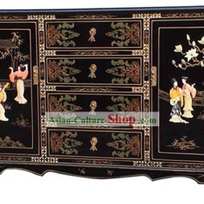 Chinese Palace Lacquer Ware Wine Bar