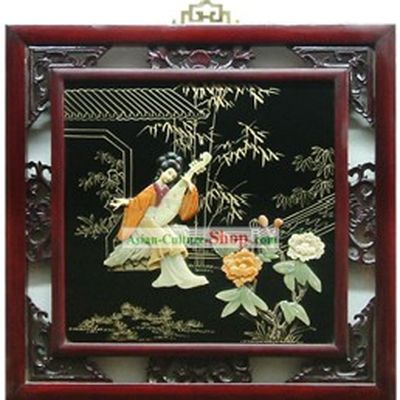 Chinese Palace Hanging Lacquer Ware Mirror Series-Wang Zhaojun