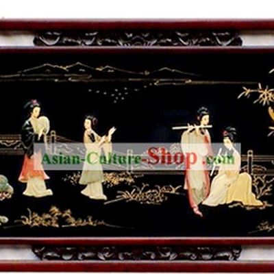 Chinese Palace Hanging Lacquer Ware Mirror Series-Ancient Four Beauties