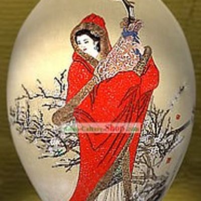 Chinese Wonders Hand Painted Colorful Egg-Zhao Jun(one of four ancient beauties)