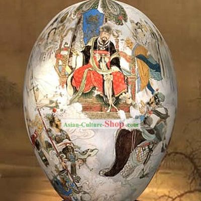 Chinese Wonders Hand Painted Colorful Egg-Dragon King of West Journey