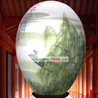Chinese Wonders Hand Painted Colorful Egg-Su Dongpo Poet