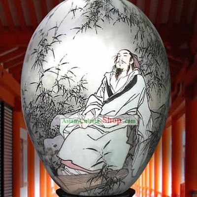 Chinese Wonders Hand Painted Colorful Egg-Bai Juyi