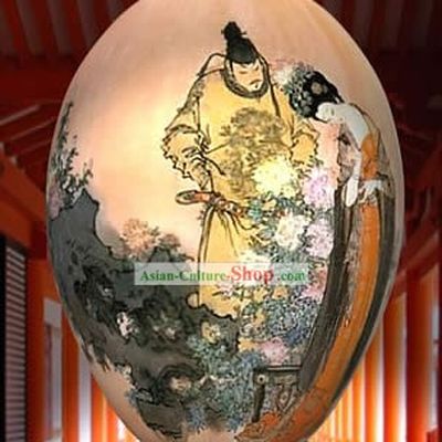 Chinese Wonder Hand Painted Colorful Egg-Emperor And Empress