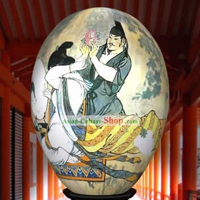 Chinese Wonder Hand Painted Colorful Egg-Love Painting