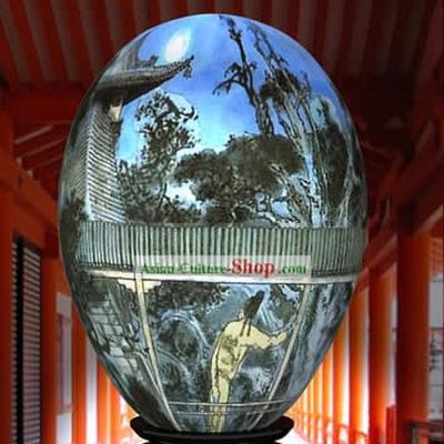 Chinese Wonder Hand Painted Colorful Egg-Missing Home Painting