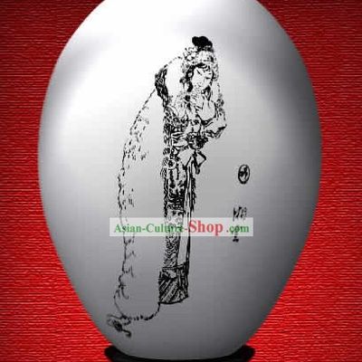 Chinese Wonder Hand Painted Colorful Egg-Xiang Yun of The Dream of Red Chamber