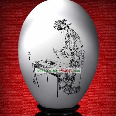 Chinese Wonder Hand Painted Colorful Egg-Spring Beauty of The Dream of Red Chamber