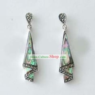 Qingdao Silver Abalone Shellfish Earrings