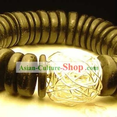 Hainan Black Coconut Silver Bracelet
