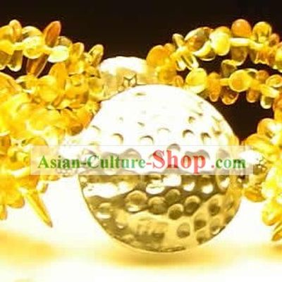 Party Thailand Silver Amber Bracelet