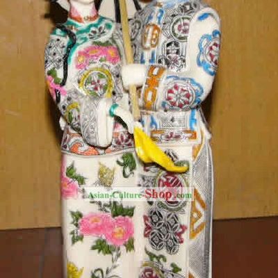 Hand Made Chinese Colophony Statue-Ancient Love