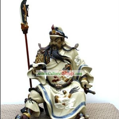 Hand Made Shi Wan Artistic Ceramics-Ancient Hero Wu Yunzhi