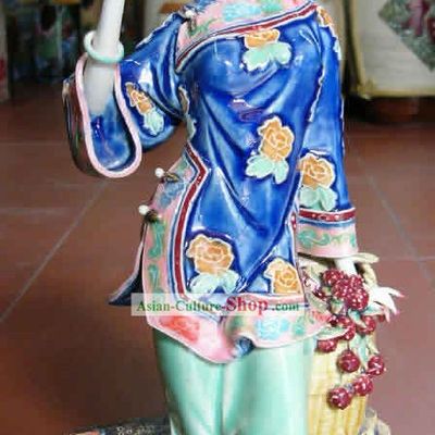 Hand Made Shi Wan Ceramics Statue-Tasting Sweet