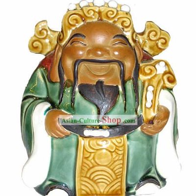 Chinese Hand Made Shi Wan Ceramics-Government Offical Fairy