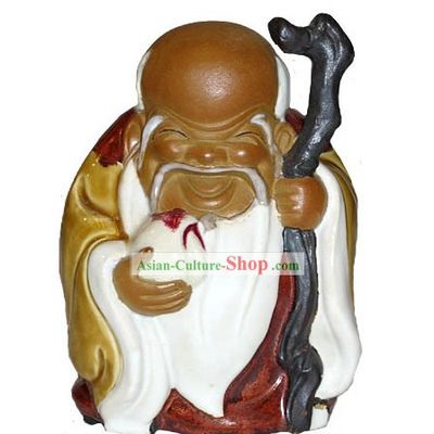 Chinese Hand Made Shi Wan Ceramics-Health Fairy