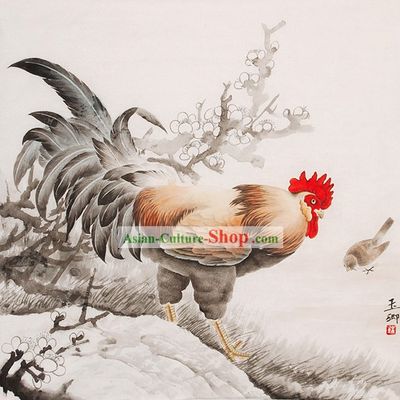 Chinese Traditional Painting-Happy Chicken
