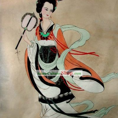 Chinese Traditional Painting-Tang Dynasty Woman King Wu Zetian
