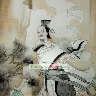 Chinese Traditional Painting-Li Bai Poet Got Drunk