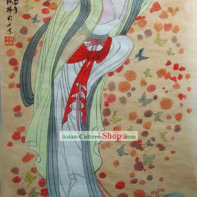 Chinese Traditional Painting-The Heavenly Maids Scatter Flower