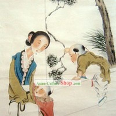 Chinese Traditional Painting-Mother Love