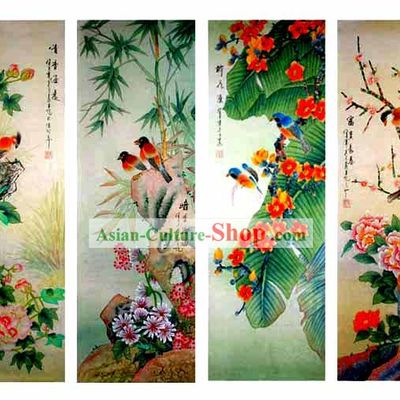 Chinese Wash Painting-Beautiful Four Seasons