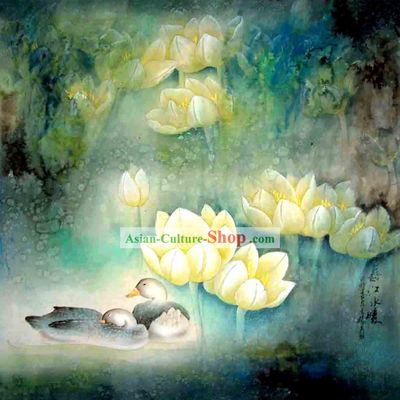 Chinese Wash Painting-Mandarin Duck