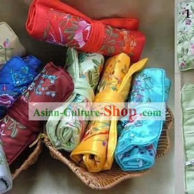 Chinese Classic Handmade Long Silk Jewelry Pouches