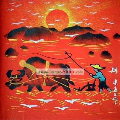Shan Xi Folk Farmer Painting-Furrow
