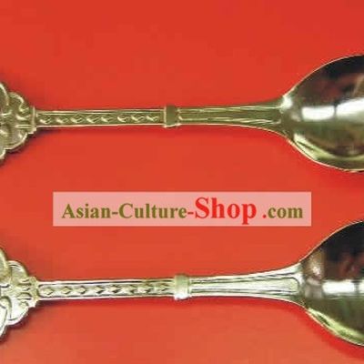 Chinese Cloisonne Coffee Spoon for Lovers(two pieces)4