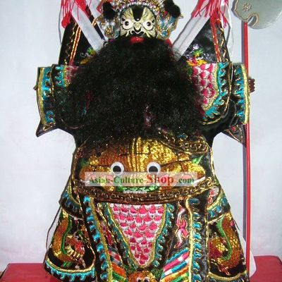 Chinese Classic Hand Puppet-Zhang Fei of Five Tiger Generals