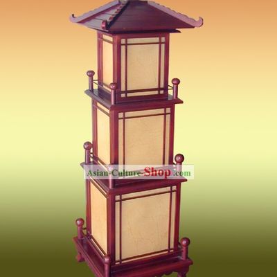Unique Chinese Antique Style Lei Feng Tower Shape Floor Lamp