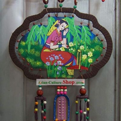 Sheepskin Peach Wood Lantern Painting
