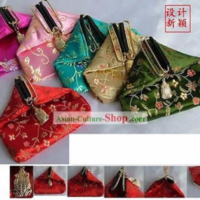 Chinese Unique Handmade Embroidery Frog Button Bag