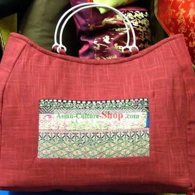 Hand Made Old Embroidery Flake Bag