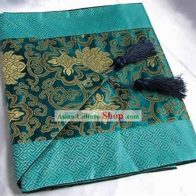Chinese Silk Lotus Table Runner