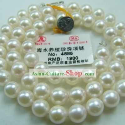 White Round Shape Pearls Beautiful Necklace