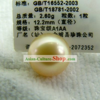 Rare Natural Nobel Gold Pearl