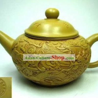 Chinese Hand Carved Zisha Teapot-As You Wish